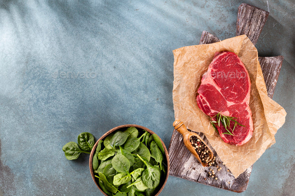 Square farm Organic Pasture fed Beef - Rib Eye Steak